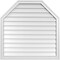 Ekena Millwork Octagonal Top Surface Mount PVC Gable Vent w/ 2"W x 1-1/2"P Brickmould Frame, 36"W x 36"H GVPOT36X3602SN - alternate 1